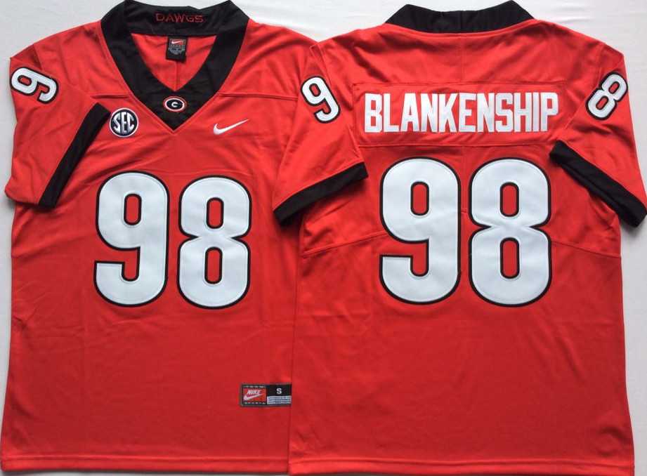Georgia Bulldogs 98 Rodrigo Blankenship Red Nike College Football Jersey,We sell and wholesale Georgia Bulldogs 98 Rodrigo Blankenship Red Nike College Football Jersey on line form chian!